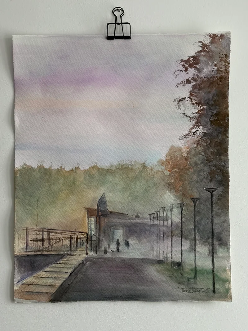 Early morning walk - Original konstverk