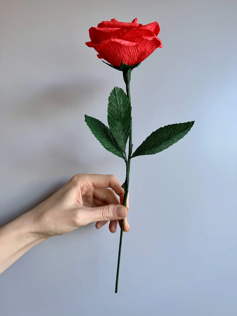 London Red Valentine Paper rose #1