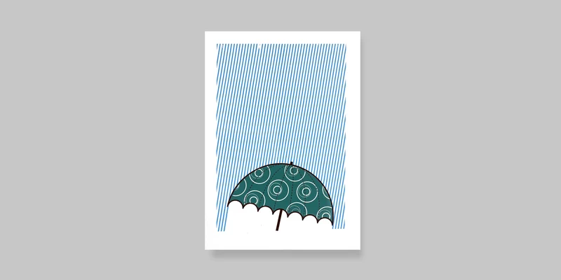 Umbrella Fine Art Screen Print
