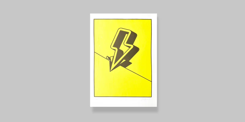 Lightning Bolt Fine Art Screen Print