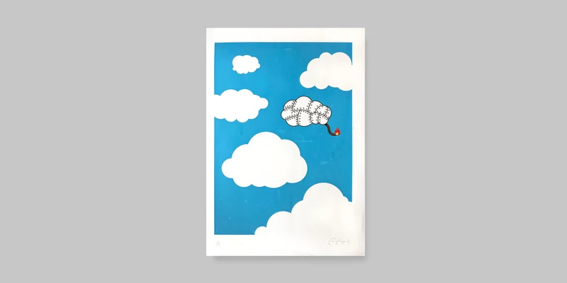 Cloud bomb Fine Art Screen Print