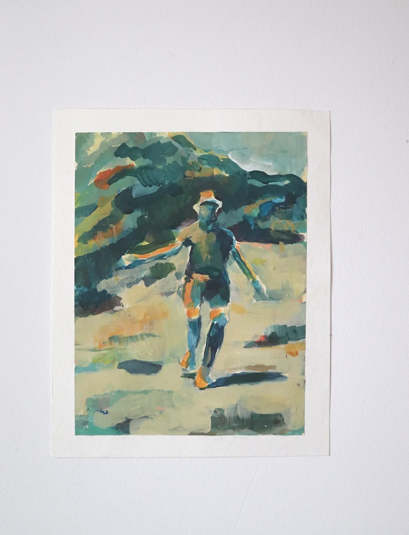 Young man in a field Original