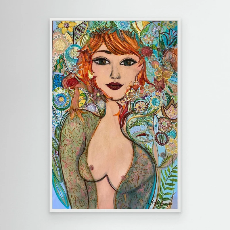 Flowergirl - Canvas print
