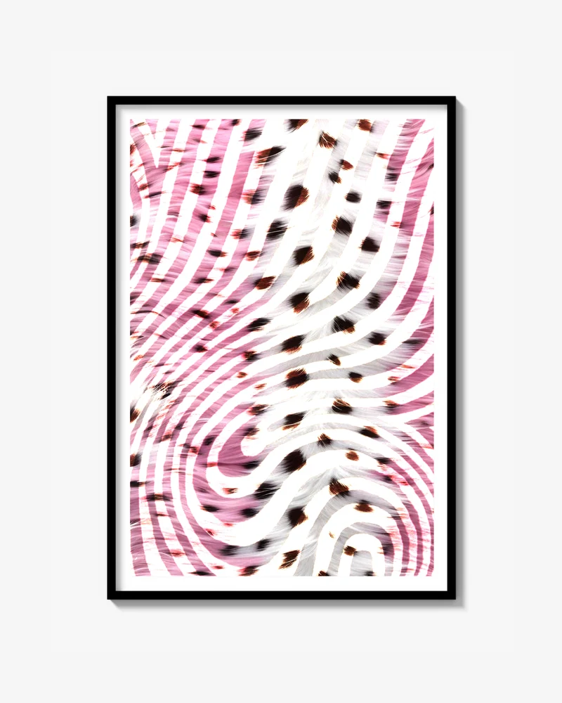 Rosa mönster Print