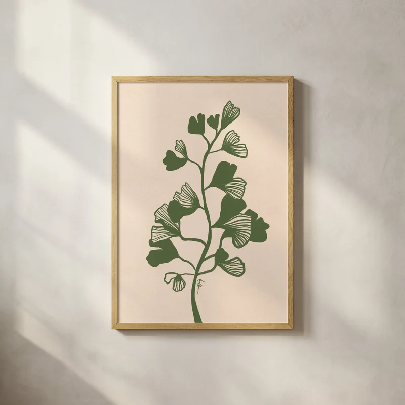 Gröna blad - Poster