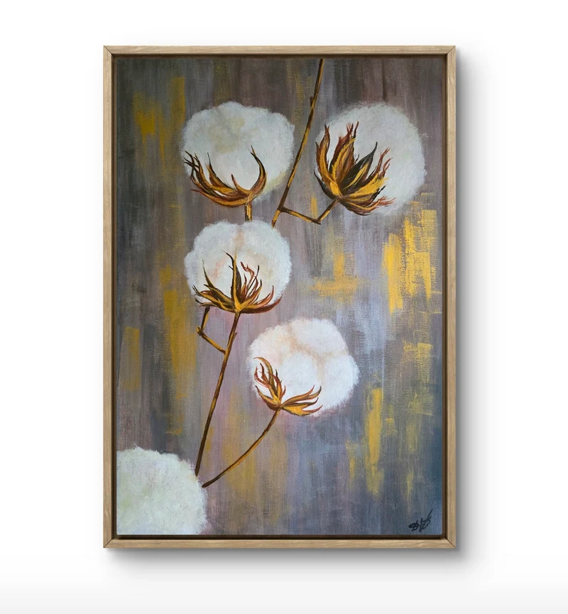 Cotton Glow-Dreams Original målning (40×60 cm)