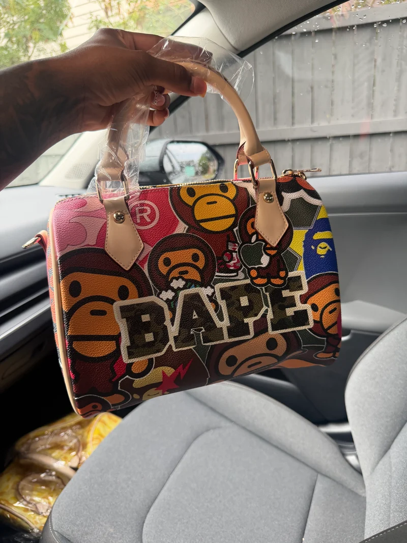 bape large pillow bag