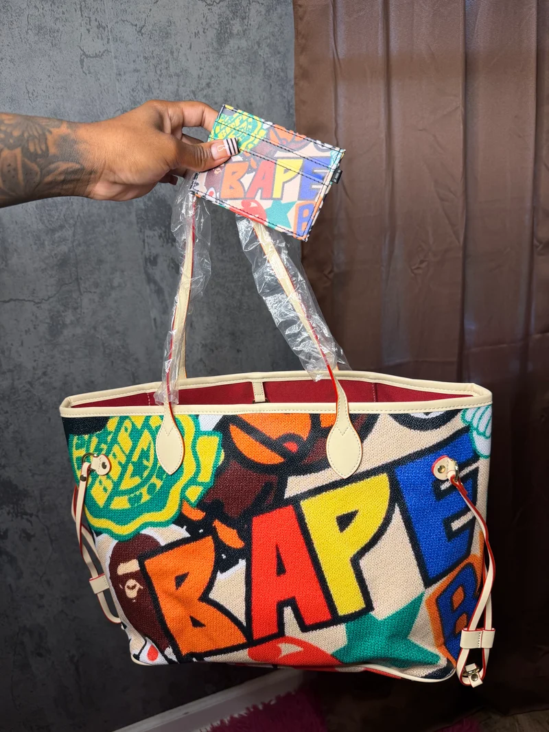 Multi Color Bape Tote