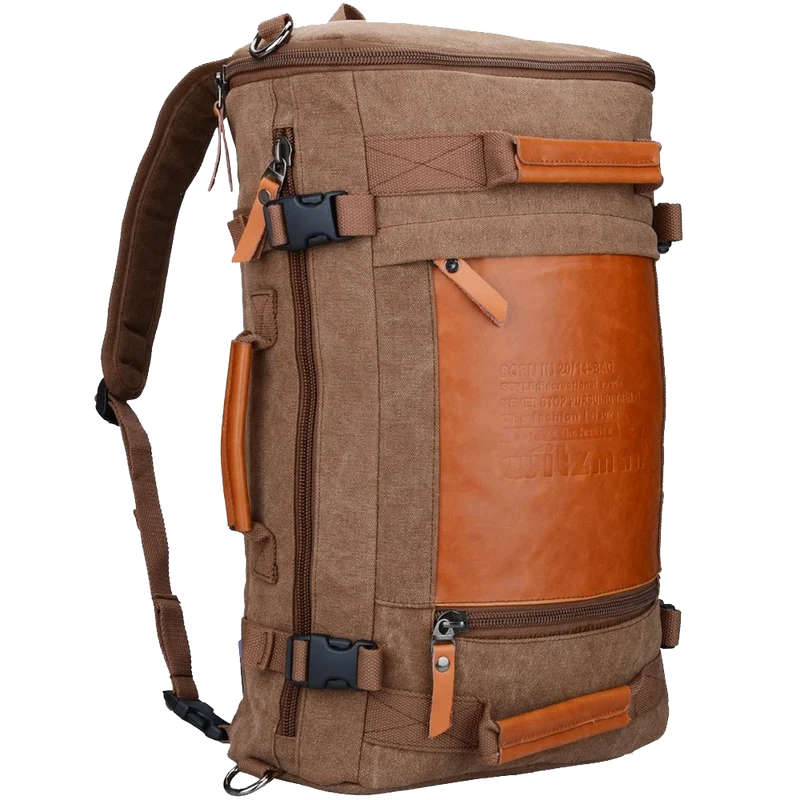 Witzman Men's Retro Canvas Travel Duffel Bag 2033