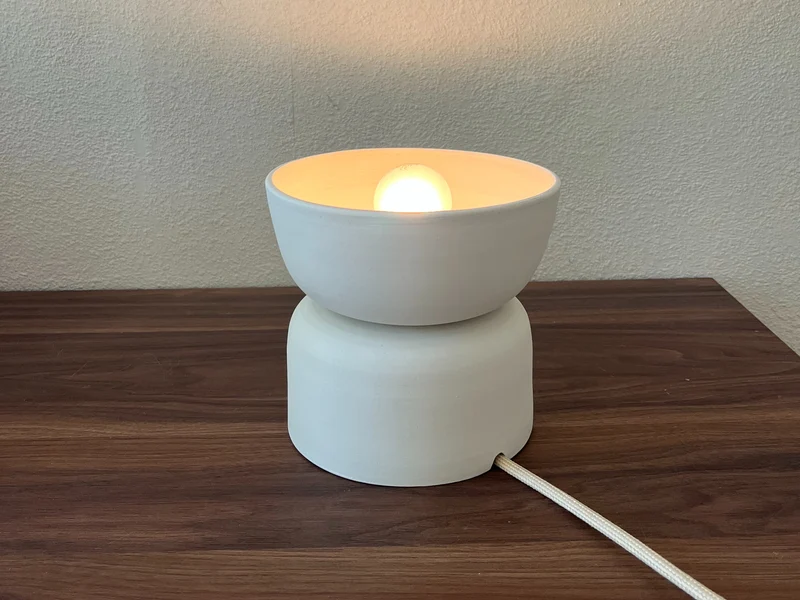 Omväg Keramik Skållampa - Minimalistisk Bordslampa