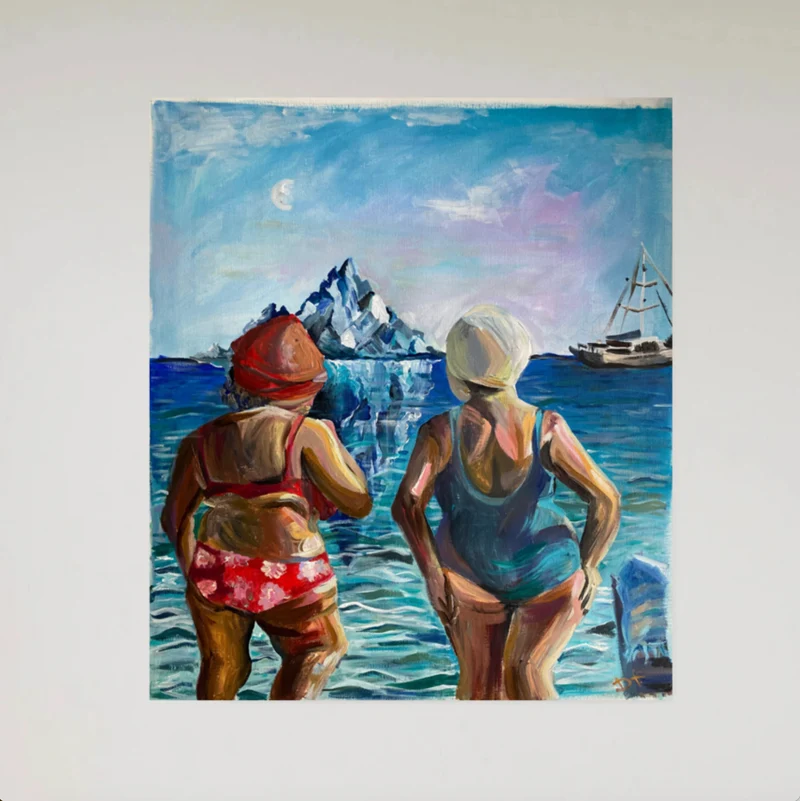 “Swimsuit” Original Målning
