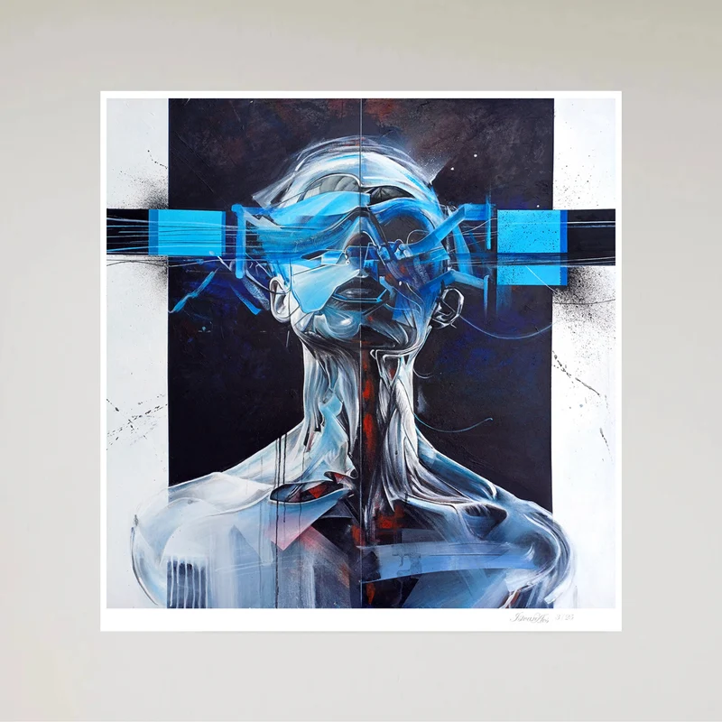 "Flesh and Code 02" – Begränsad utgåva - Fine Art Print
