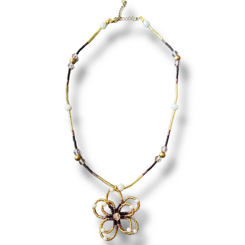 HIBISKUS Halsband Guld