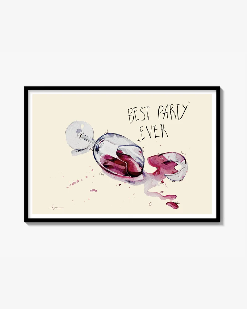 Best Party Ever Minimalistisk Poster