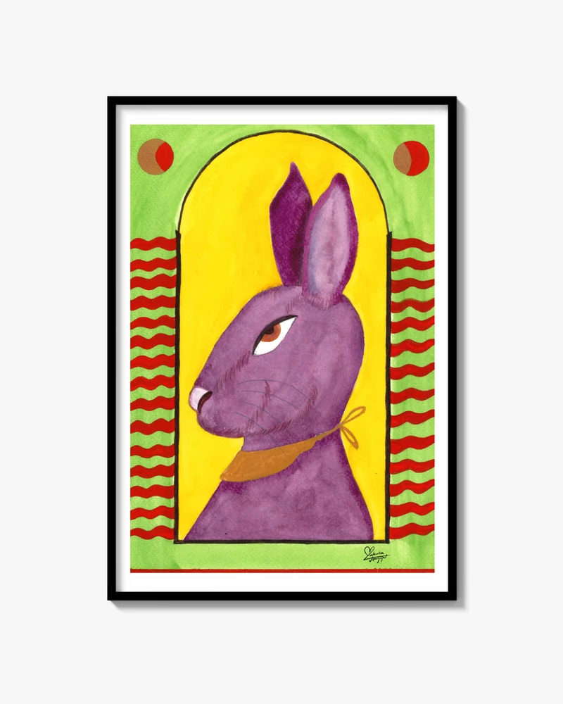 Purple Hare - Print