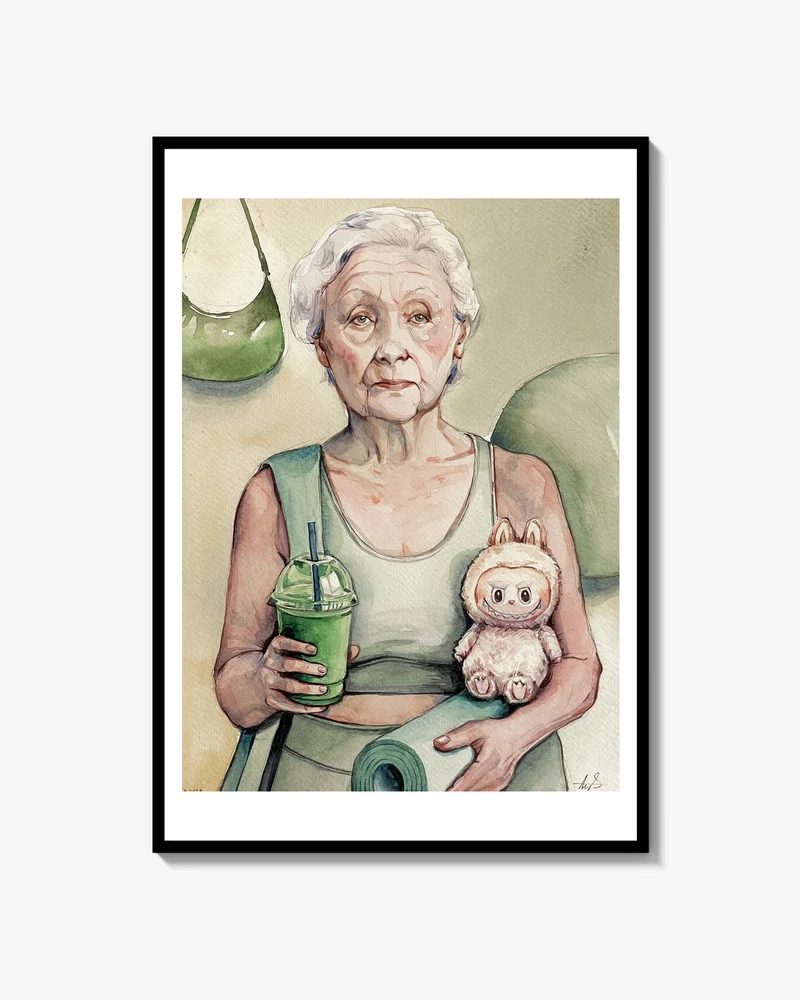 Clean Girl Ljus Grön Poster