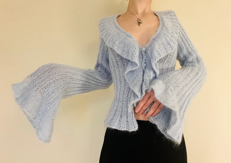 Shania stickad blus