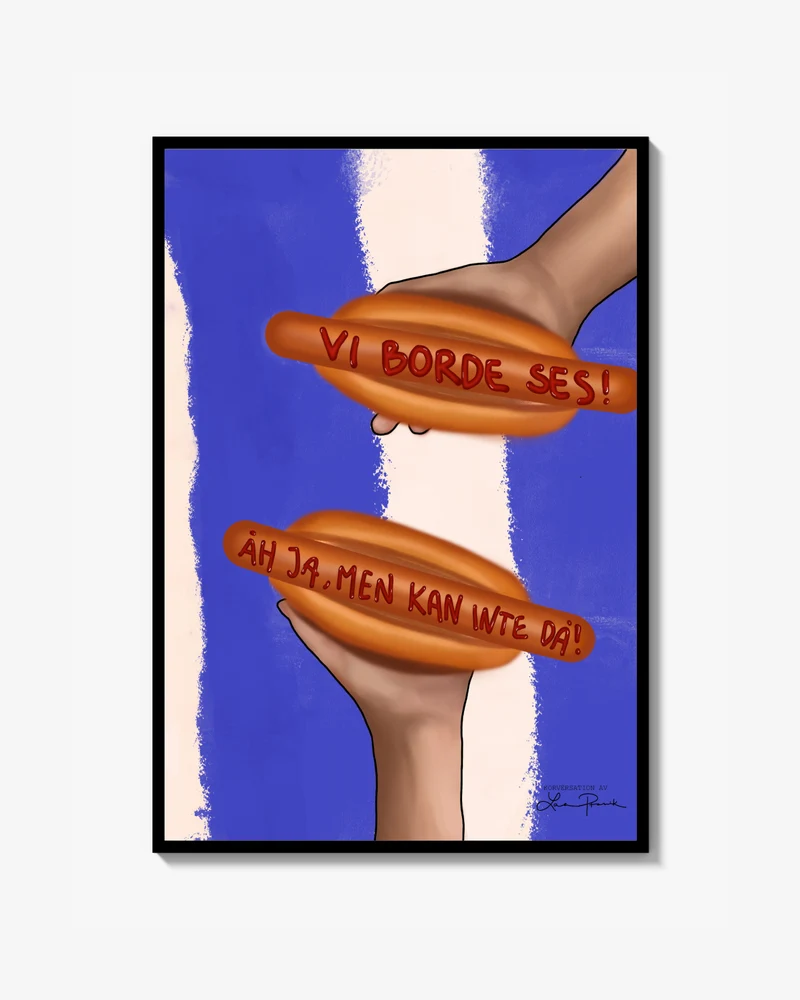Konversation "Vi borde ses!" Poster