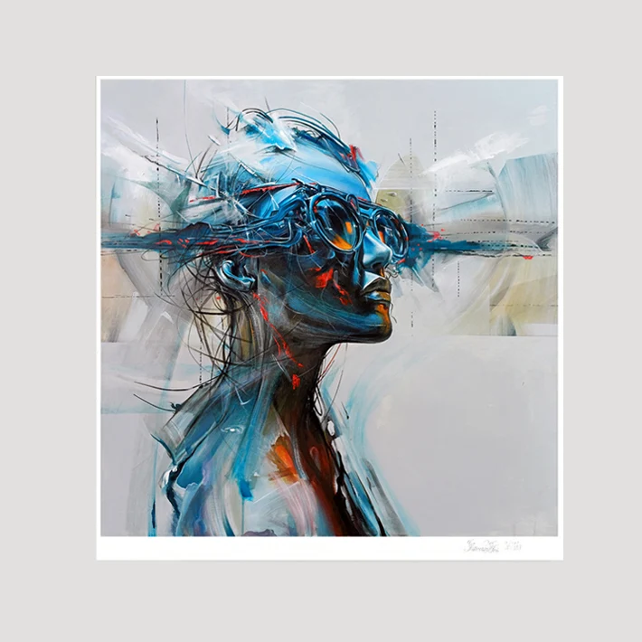 Flesh and Code 01" – Begränsad Upplaga, Fine Art Print