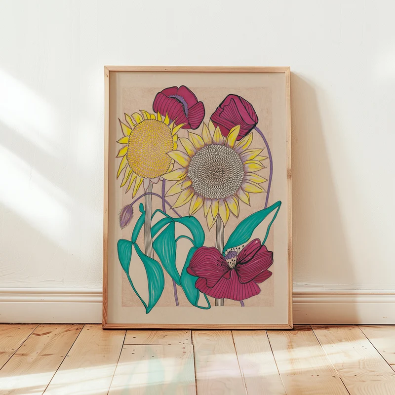 Sun Flower Art Print
