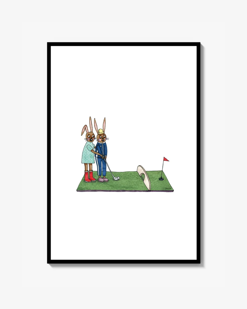 Skuttis spelar minigolf Poster