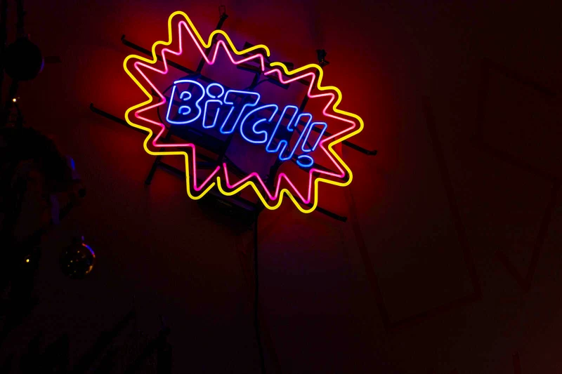 Neon Bitch! Väggkonst