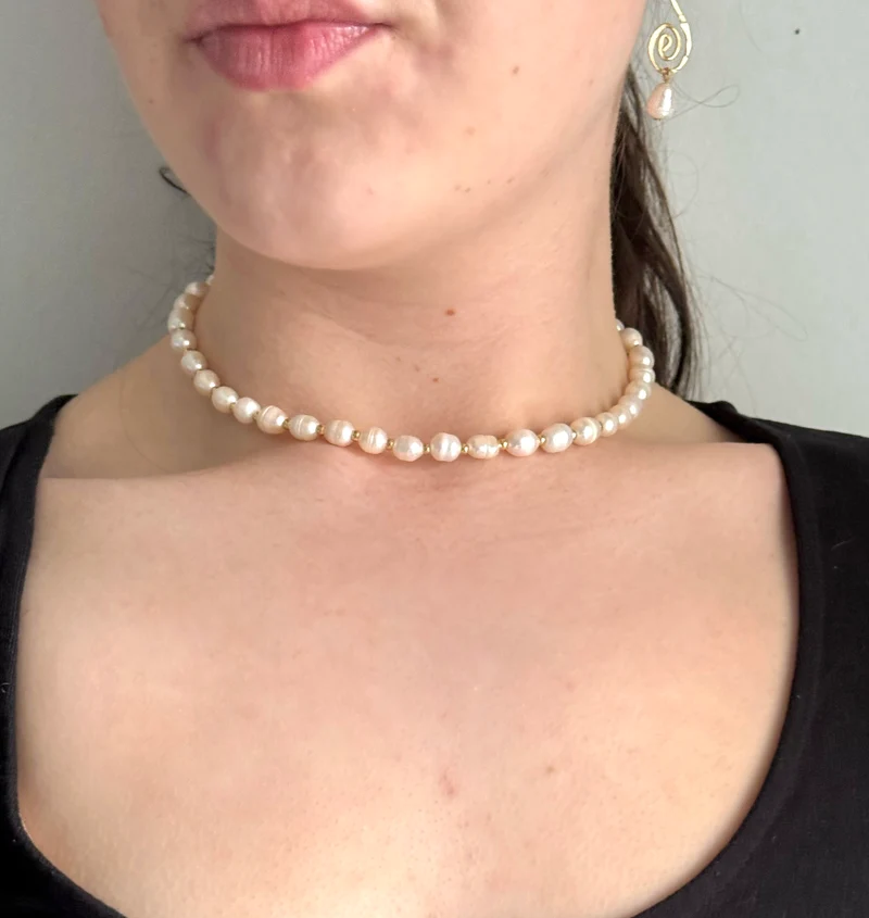 PÄRLEMOR Halsband/Choker Guld