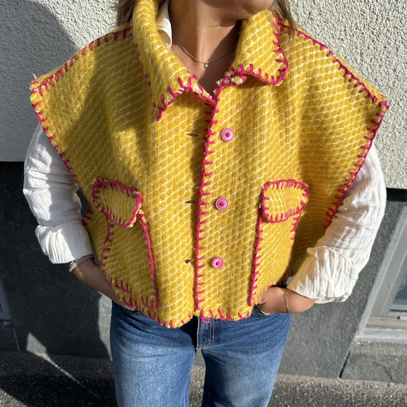 Gul ullväst