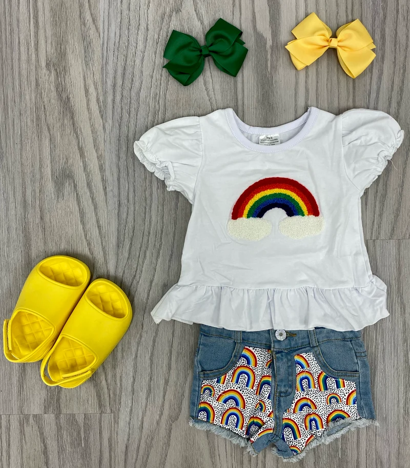 Follow The Rainbow 2 pc short set