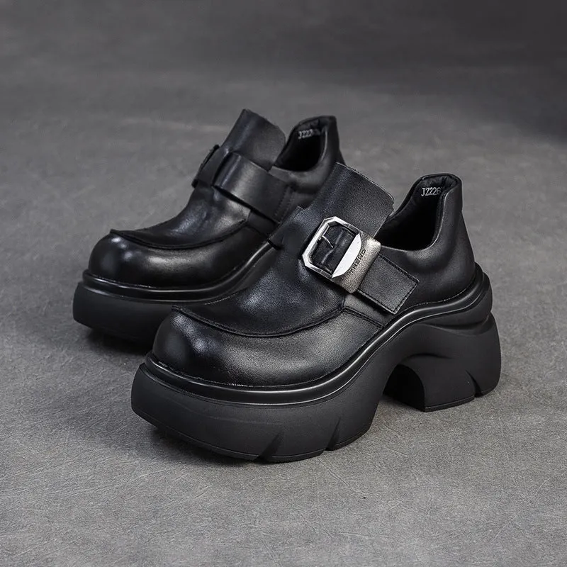 Women's Vintage Chuanky Platform Strap Casual Shoes