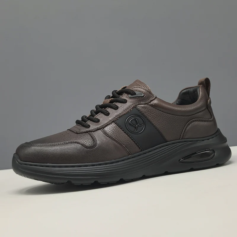 Men's Leather Minimalism Casual Sneakers