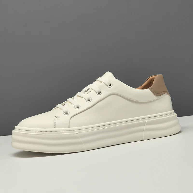 Men's Fashion Minimalist Leather Flat Slip-on Casual Shoes