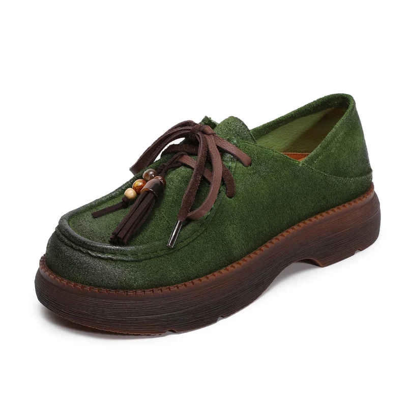 Women's Retro Leather Fringe Casual Shoes