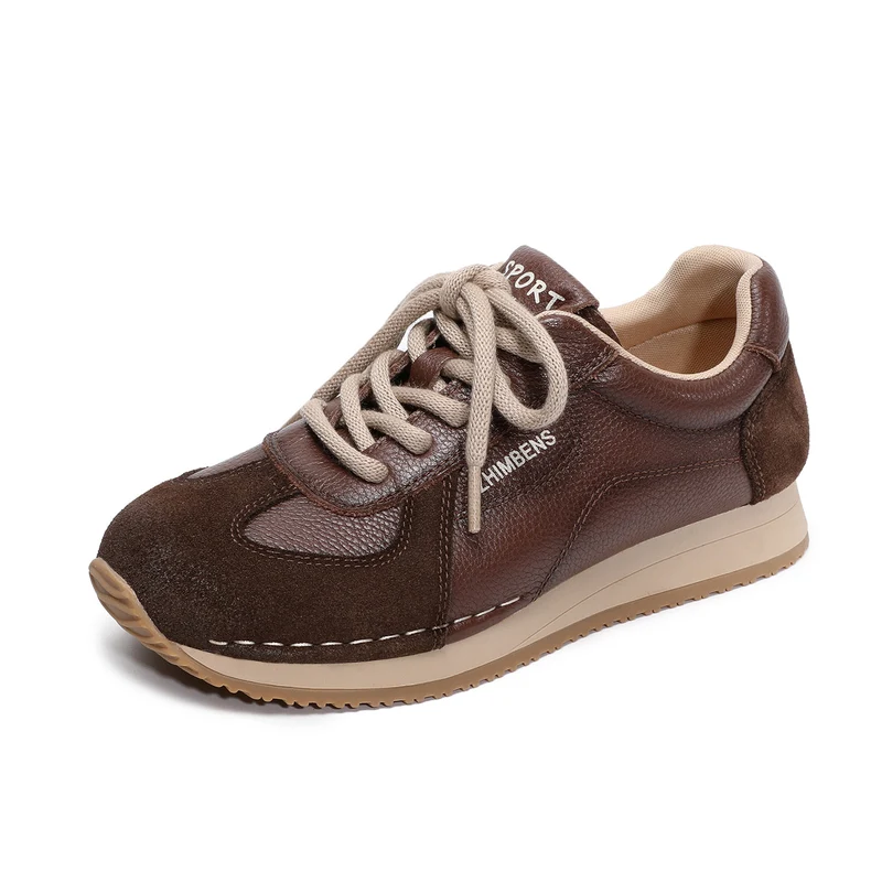 Women's Retro Quilted Leather Casual Sneakers
