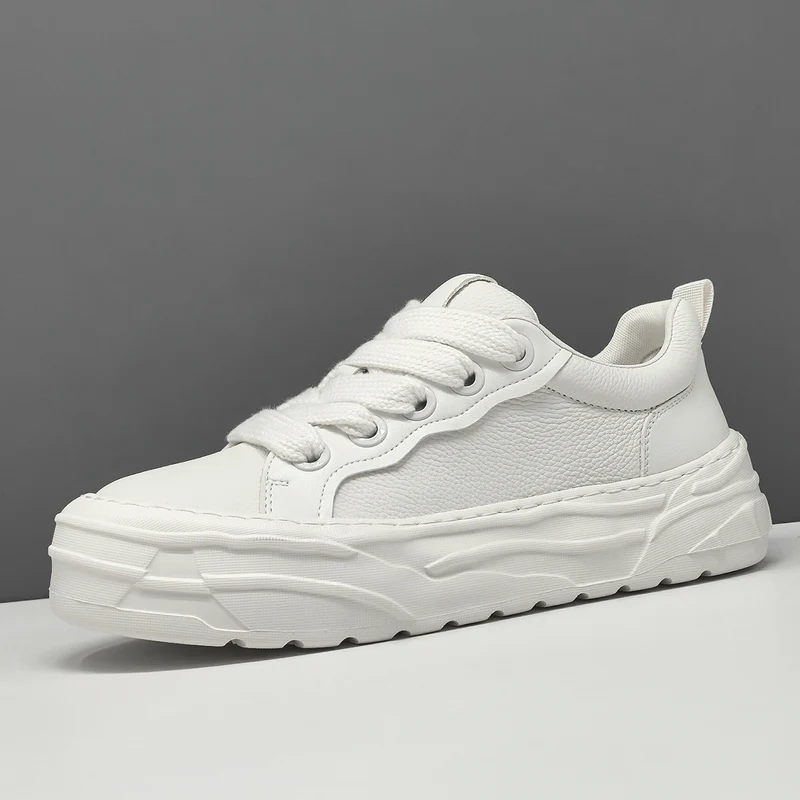 Men's Fashion Leather Minimalist Casual Sneakers