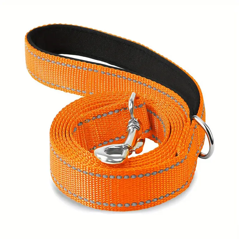 Hundkoppel med invävd reflextråd 25 mm bred
