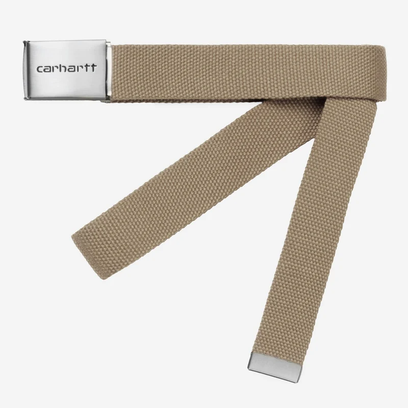 Carhartt WIP Herrbälte med kromklämma | Läder