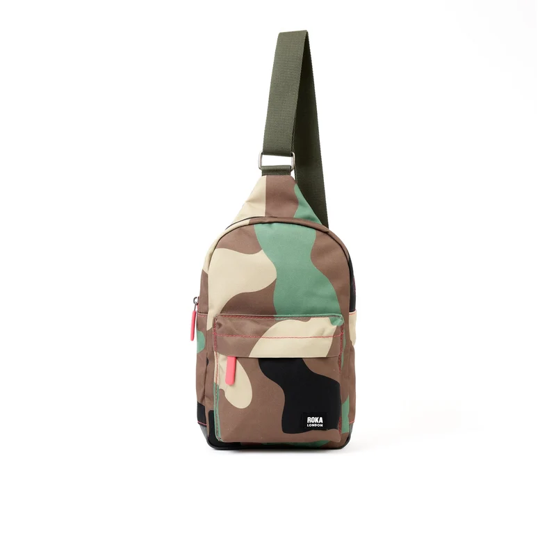 ROKA Willesden B Vintage Camo Stor Återvunnen Canvasväska