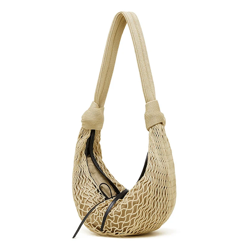 Women's Fashion Handmade Cotton Linen Plaited Shoulder Bag