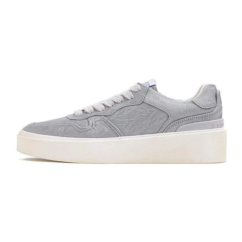 Men's Minimalism Plain Canvas Thick Soled Casual Shoes