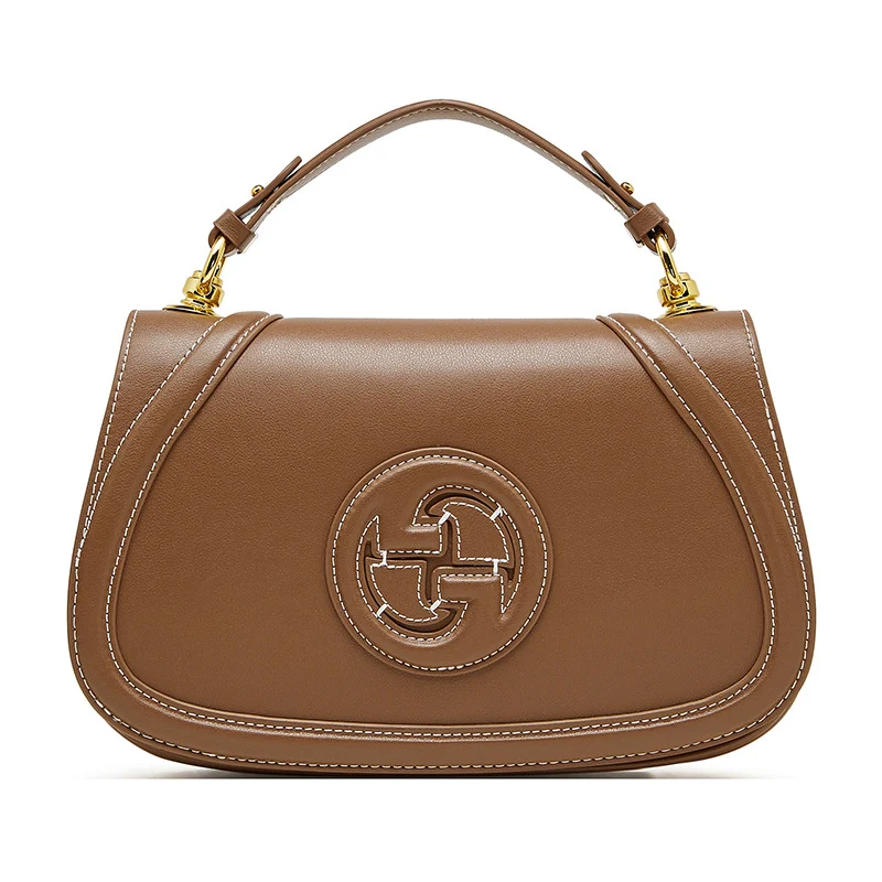 Women's Retro Plain Leather Mini Cross Body Purse