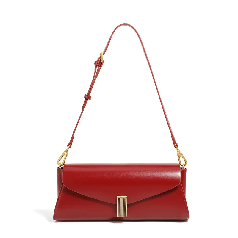 Women's Stylish Plain Leather Casual Shoulder Bag