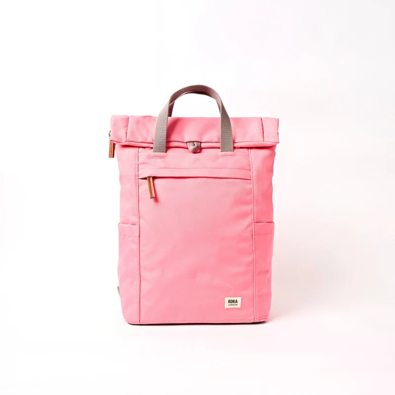 ROKA Finchley En rosa lemonad i mellanstor återvunnen canvasväska