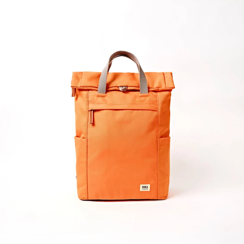 ROKA Finchley En Jaffa Orange Medium Återvunnen Canvasväska