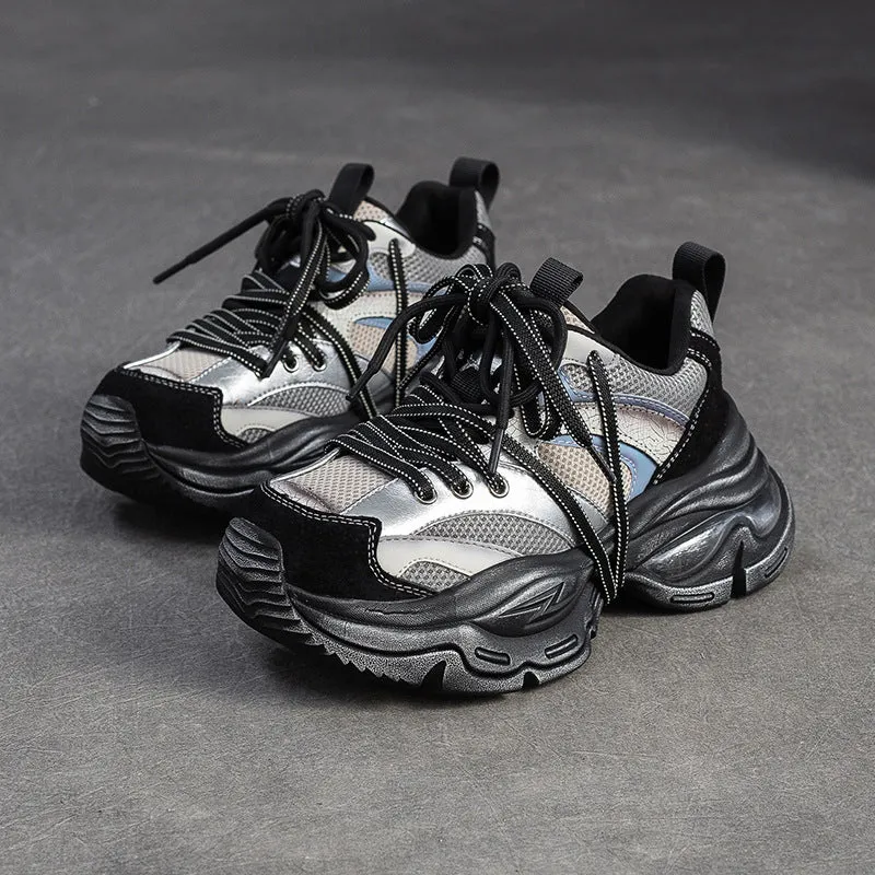 Women's Fashion Breathable Mesh Chunky Sneakers