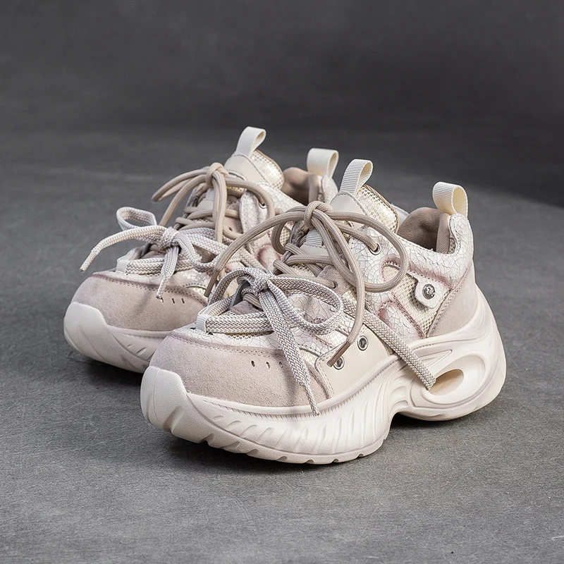 Women's Fashion Breathable Chunky Platform Sneakers
