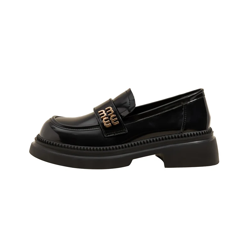Women's Retro Minimalist Chunky Platform Loafers