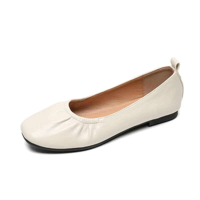 Women's Vintage Round Toe Low Top Soft Flats
