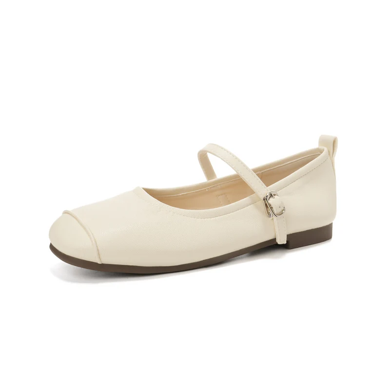 Women's Minimalism Fashion Soft Buckle Mary Jane Flats