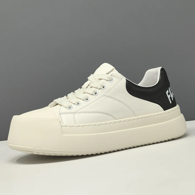 Men's Fashion Quilted Leather Flat Casual Shoes
